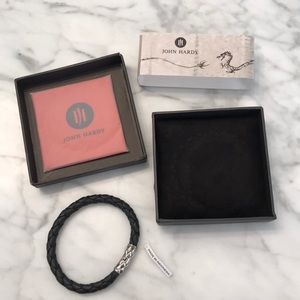 Brand new John Hardy braided leather bracelet